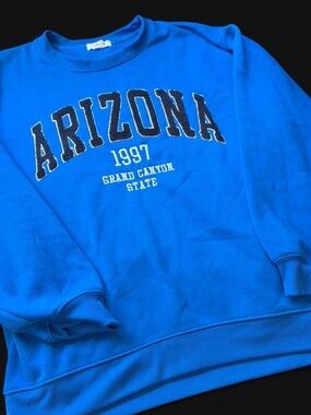 refuge Bright Blue Arizona 1997 Crewneck Sweatshirt